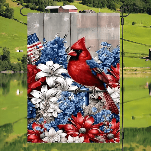"Patriotic Garden Flags - Memorial Day & 4th of July Decorative Outdoor Flags"