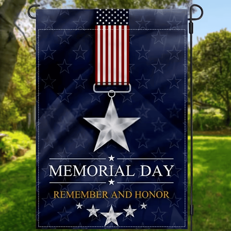 "Patriotic Garden Flags - Memorial Day & 4th of July Decorative Outdoor Flags"
