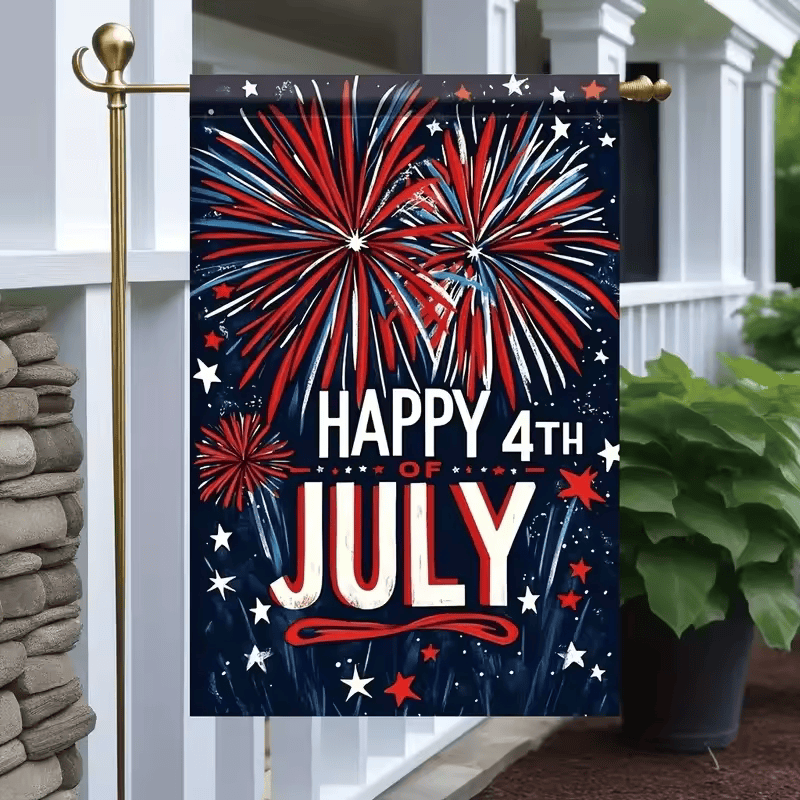 "Patriotic Garden Flags - Memorial Day & 4th of July Decorative Outdoor Flags"