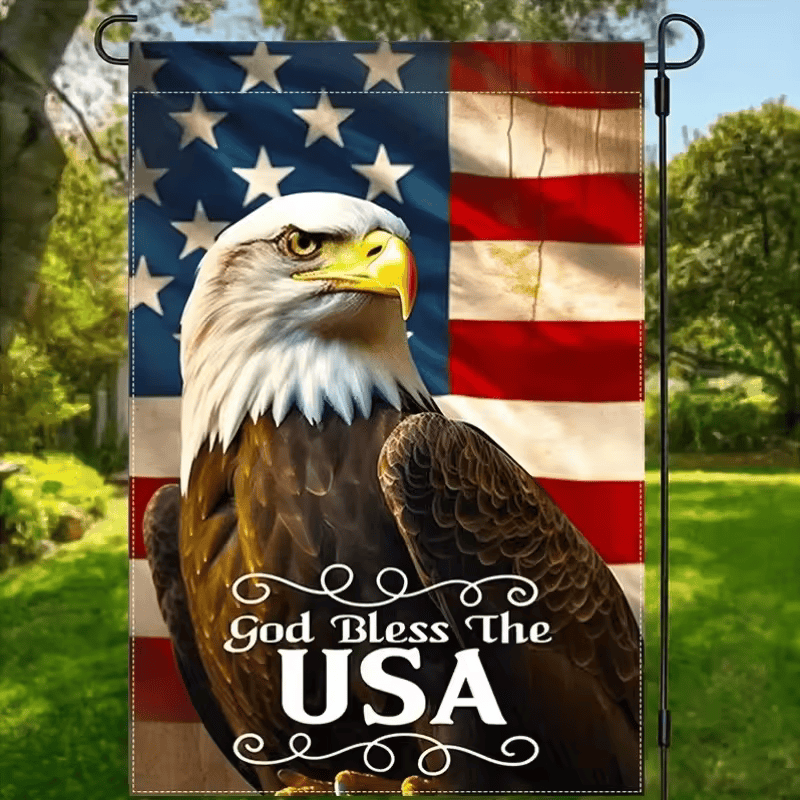 "Patriotic Garden Flags - Memorial Day & 4th of July Decorative Outdoor Flags"